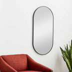 Hagenburg Black Iron Frame Mirror