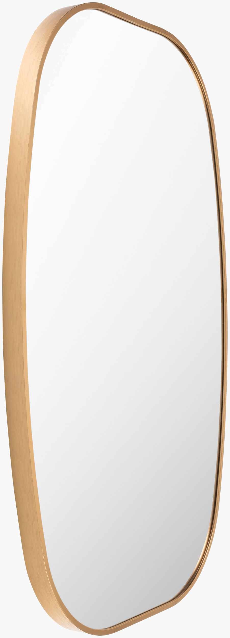 Kopparberg Gold Frame Round Mirror