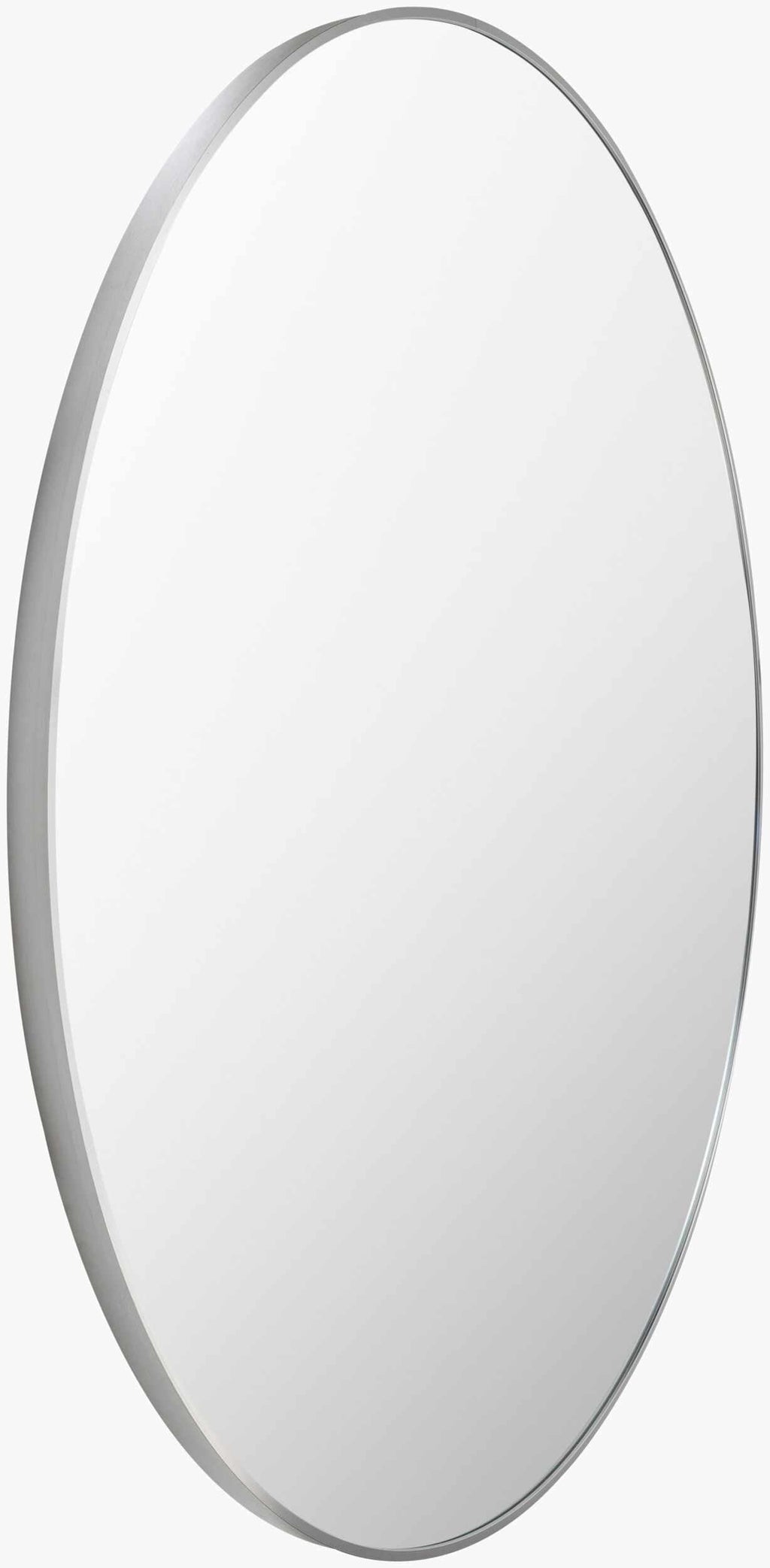 Pontalina Round Silver Gray Mirror