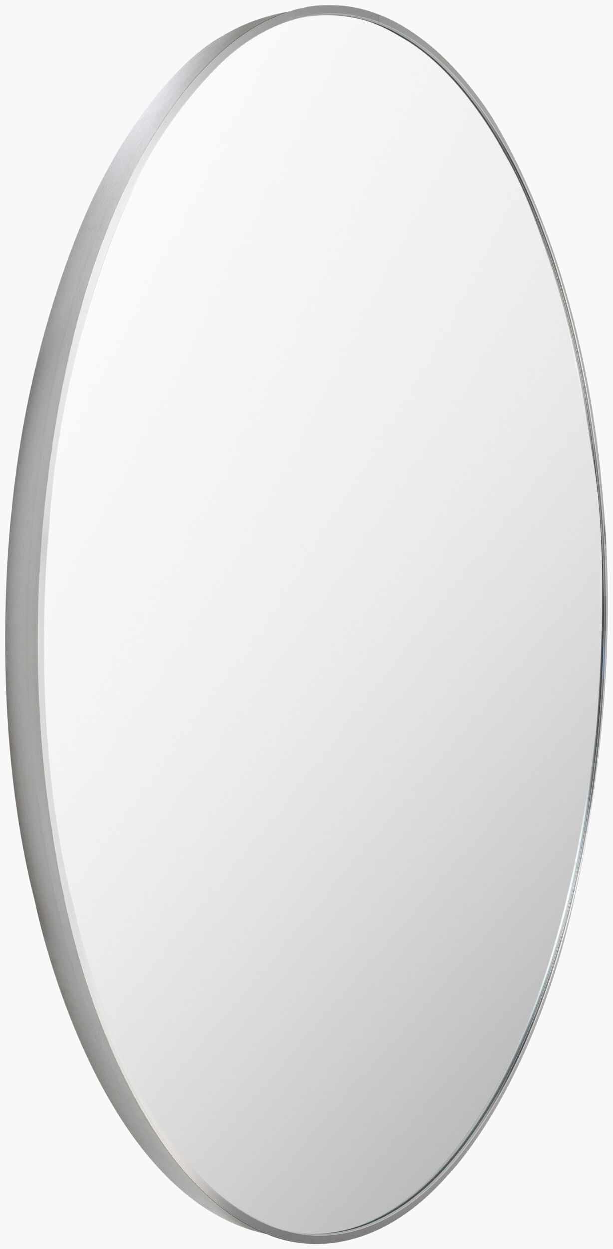 Pontalina Round Silver Gray Mirror