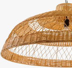 Bailleval Dark Brown Rattan Pendant
