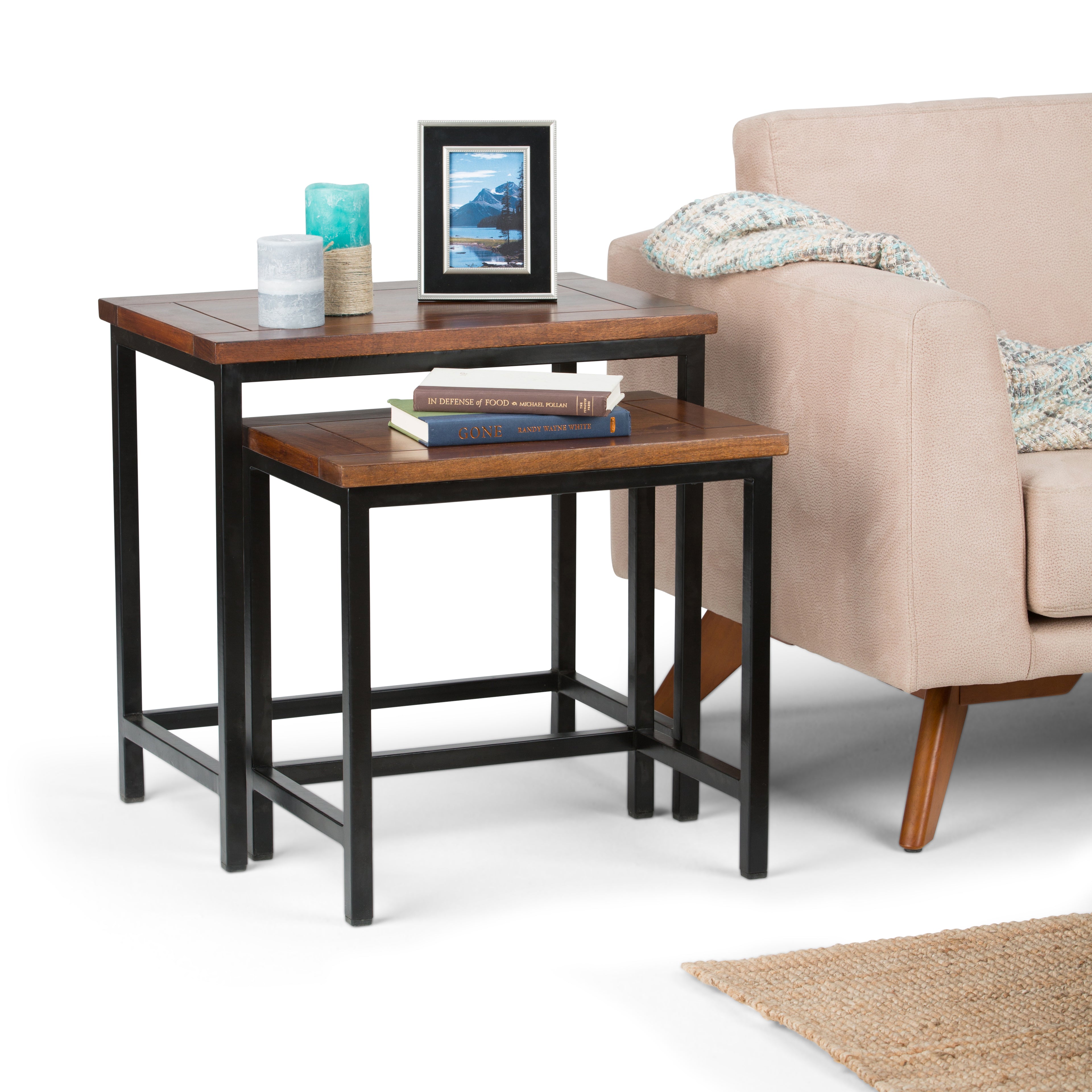 Skyler - 2 Pc Nesting Side Table - Dark