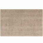 Washable Handmade Wool Rug - Brown - Clearance
