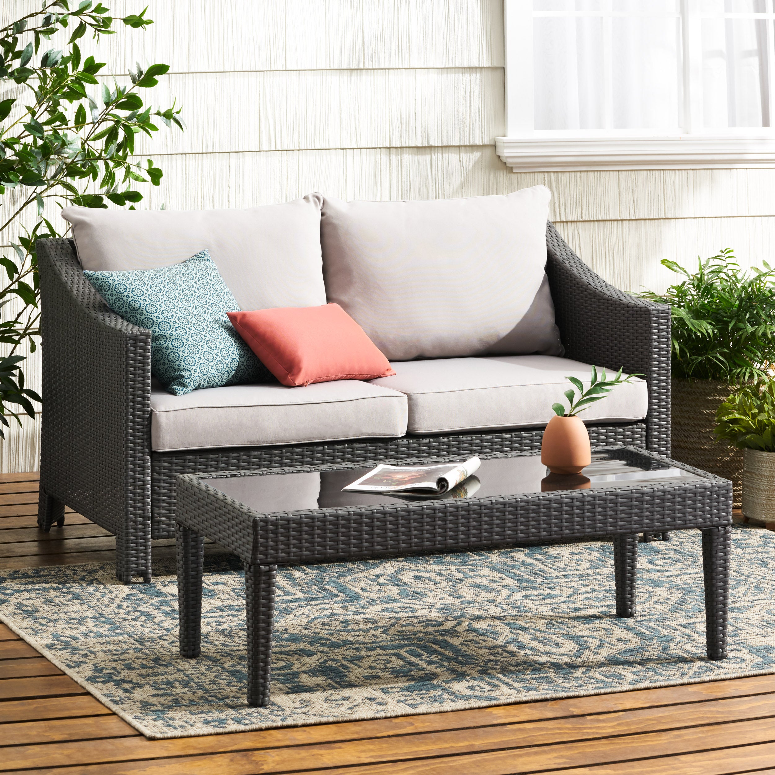 Antibes Loveseat & Table