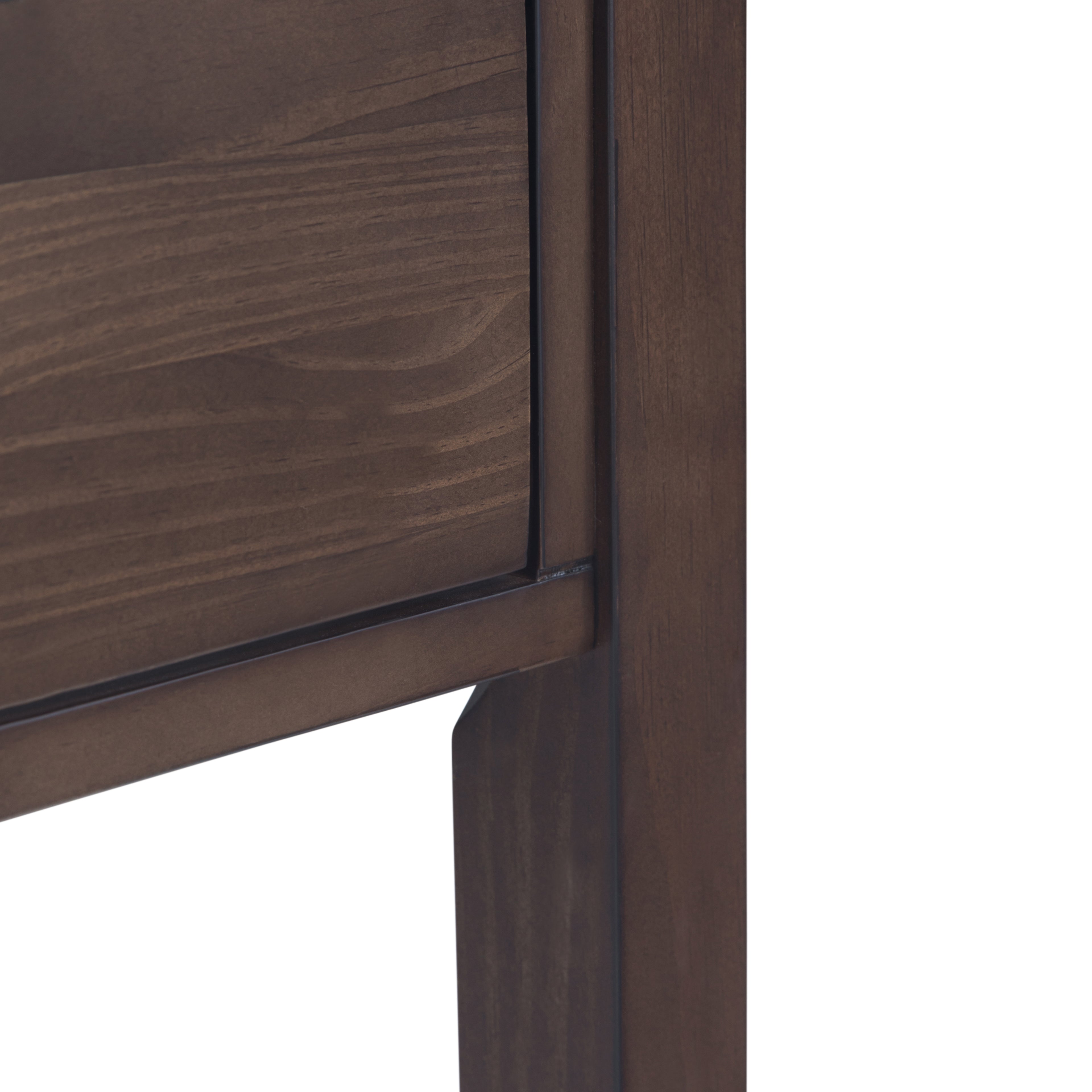 Hollander Solid Wood Wide Console Table in Warm