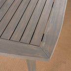 Outdoor Square Acacia Wood Table with Straight Legs
