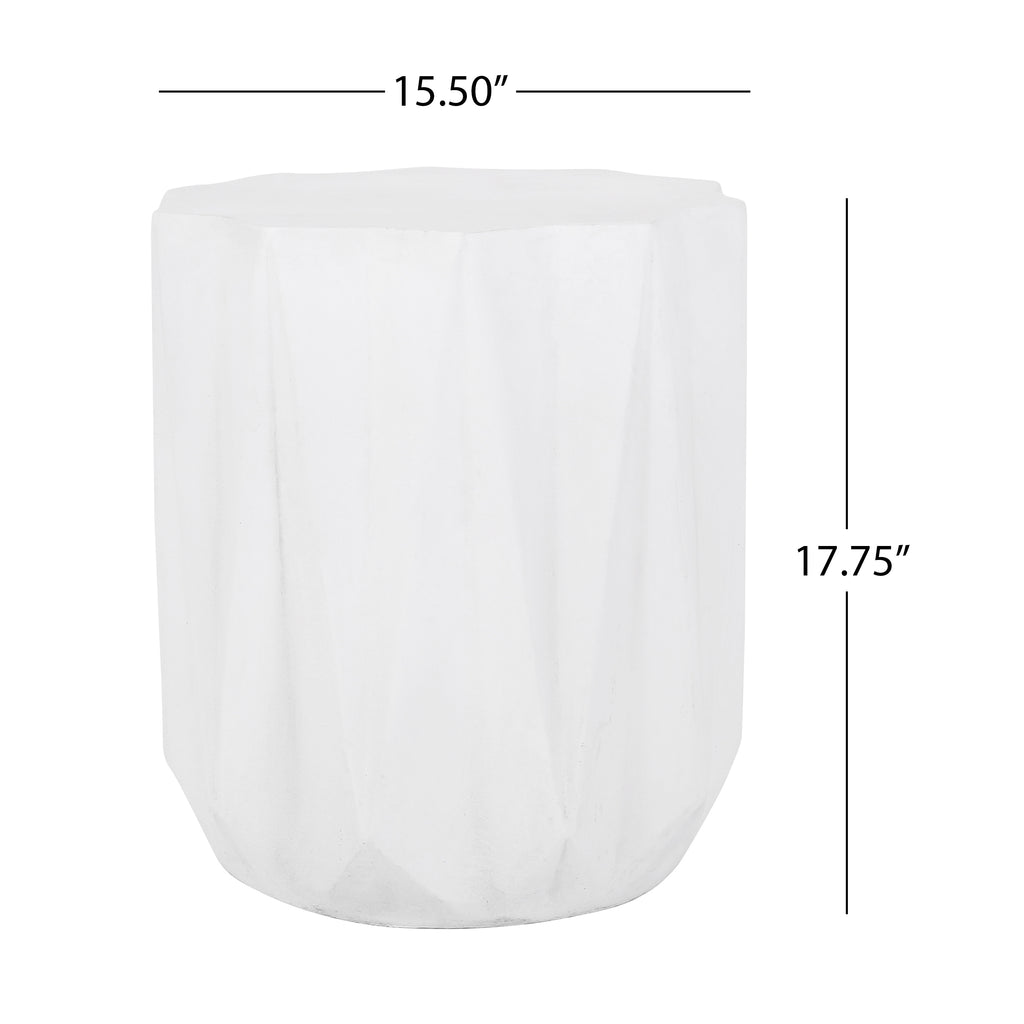 Outdoor Lightweight Concrete Side Table