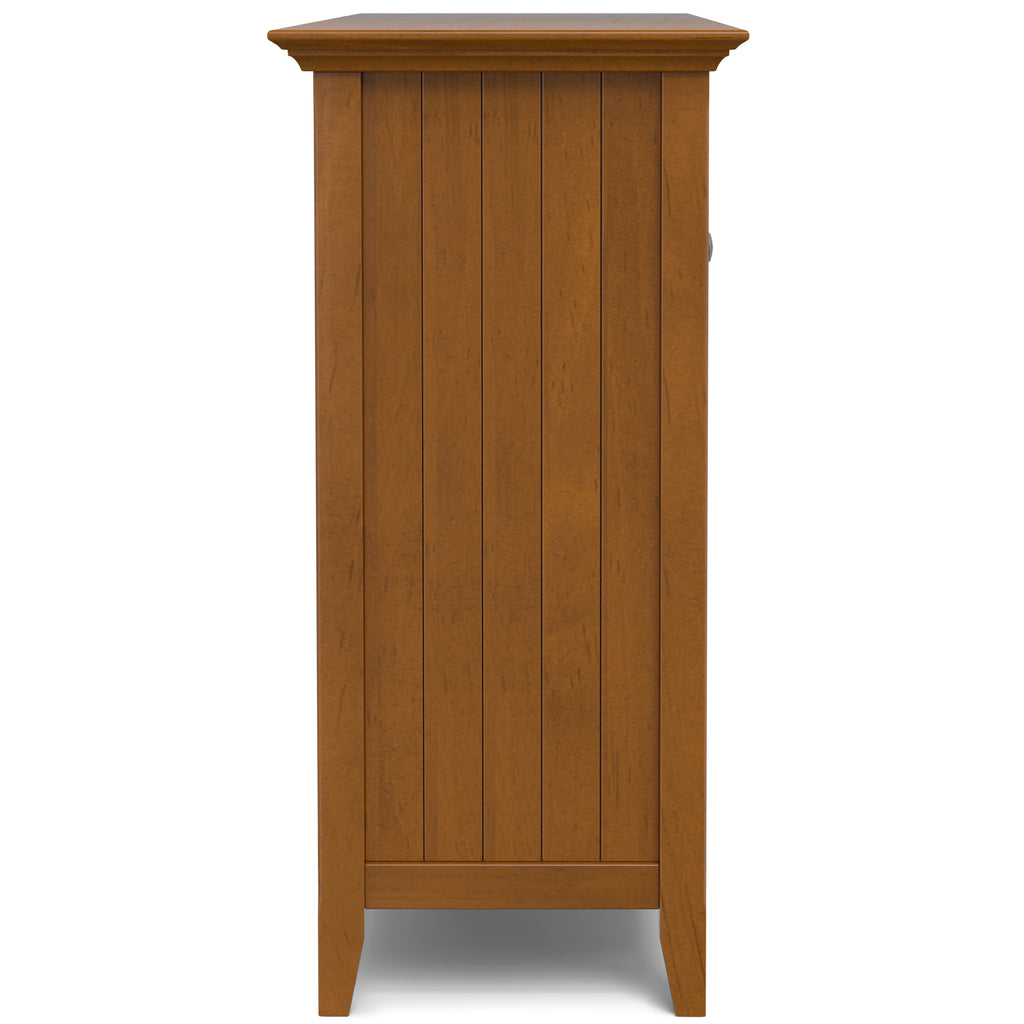 Bedford 54 Inch Wide Solid Wood Sideboard Buffet and Wine Rack in Light Golden