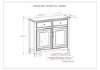 Connaught Solid Wood Entryway Storage Cabinet in Fog