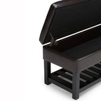 Cosmopolitan Storage Ottoman Bench with Open Bottom - Tanners