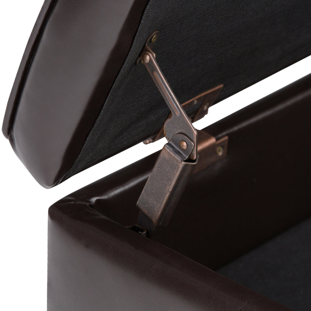 Cosmopolitan Storage Ottoman Bench with Open Bottom - Tanners