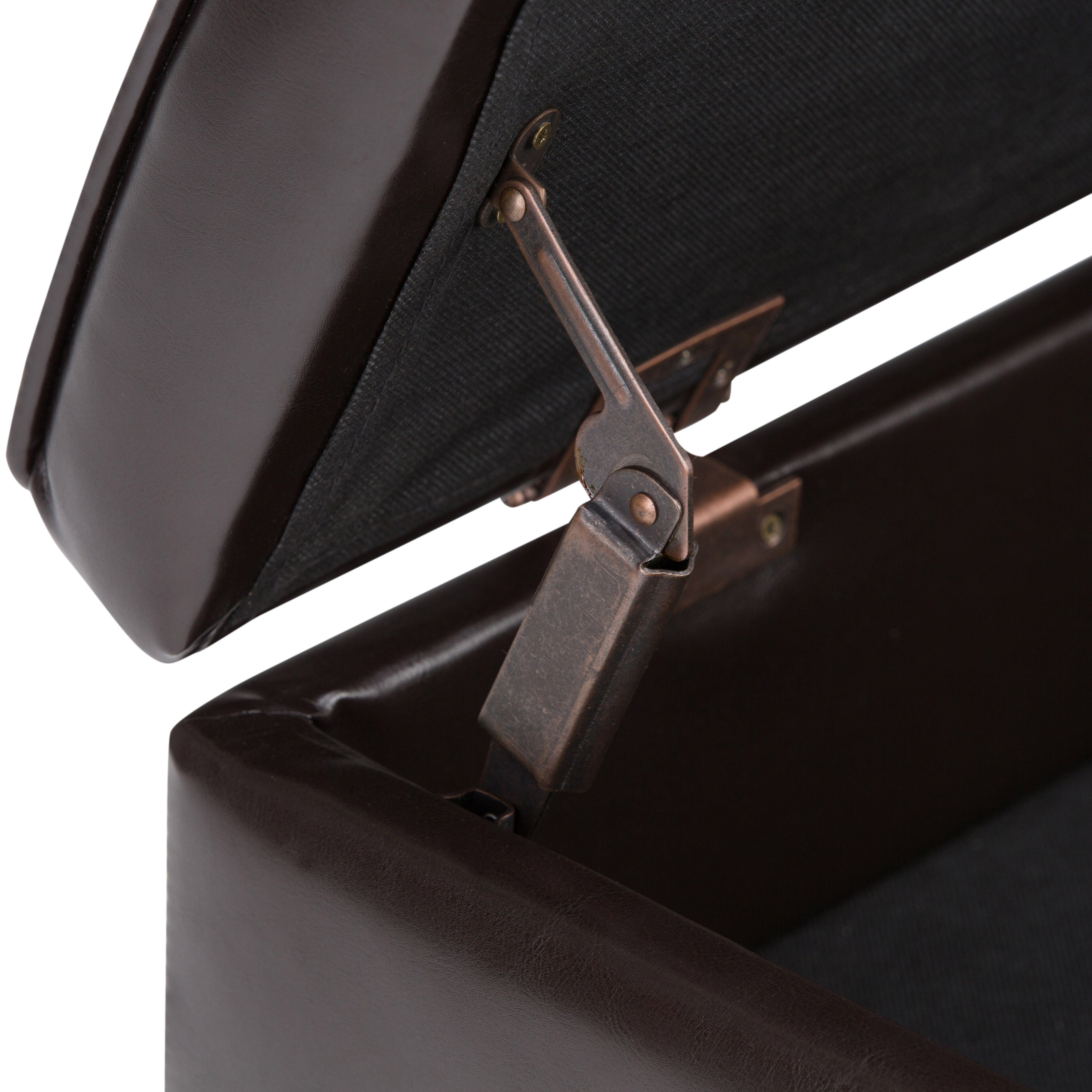 Cosmopolitan Storage Ottoman Bench with Open Bottom - Tanners