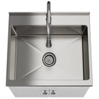 Beckham 24" Laundry Cabinet with Faucet and Stainless Steel Sink