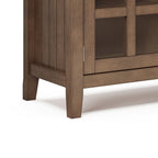Acadian 60 Inch Wide Solid Wood TV Stand in Rustic