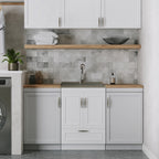 Cardinal - 24" Laundry Cabinet with Faucet and Stainless Steel Sink