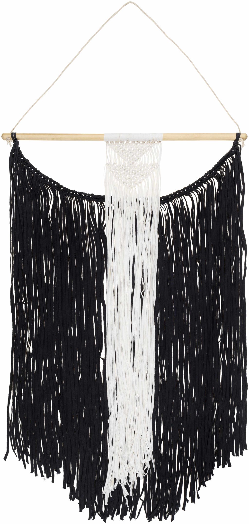 Rosebank Boho Black and White Wall Hanging - Clearance