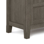 Burlington 30 Inch Wide Solid Wood Low Storage Cabinet in Farmhouse