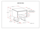 Lowry - End Table - Rustic