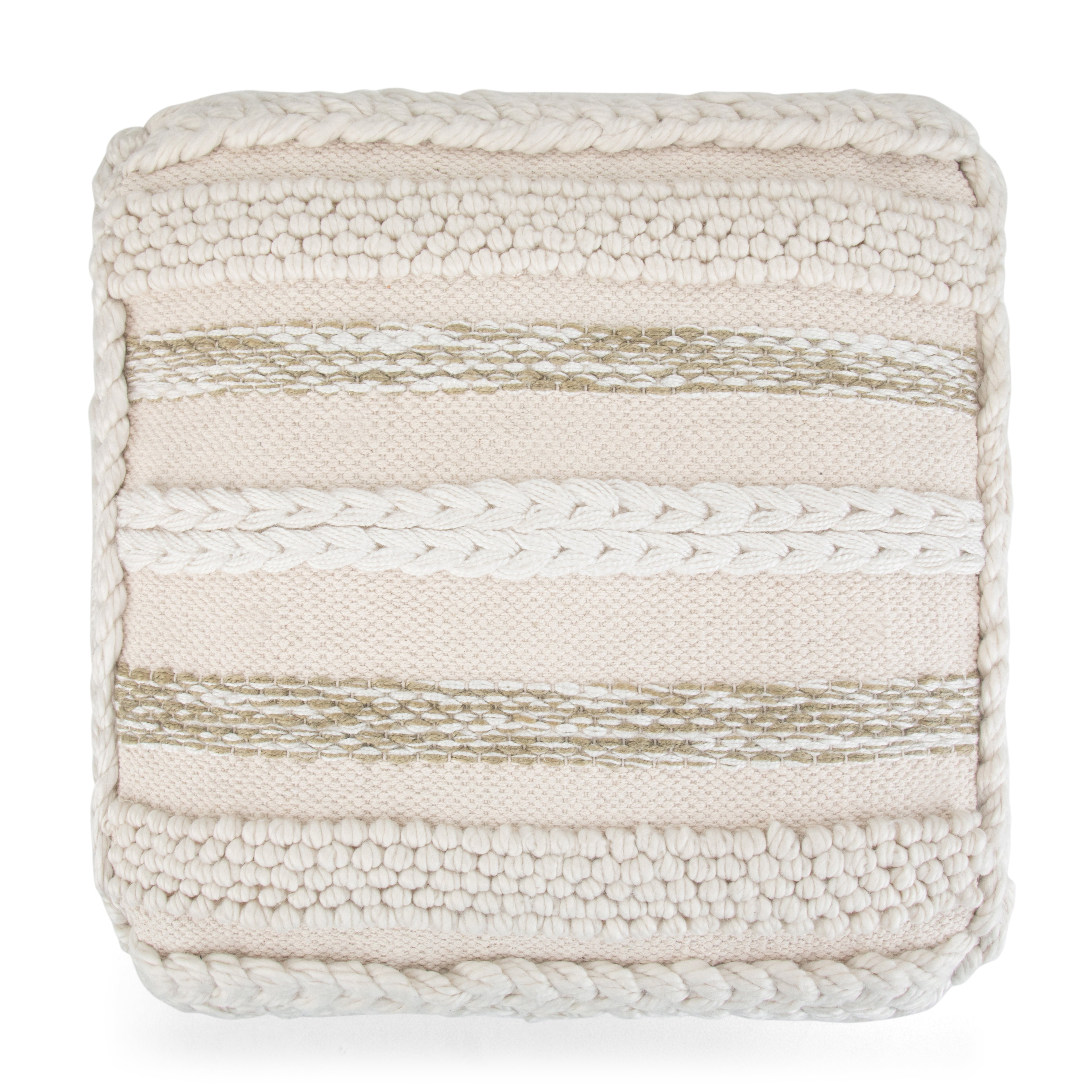 Sommer 18 Inch Wide Square Pouf