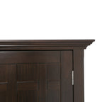 Bedford 54 Inch Wide Solid Wood Sideboard Buffet and Wine Rack