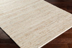 Byrne Beige & Green Jute Rug - Clearance