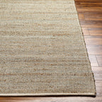 Byrne Beige & Green Jute Rug - Clearance