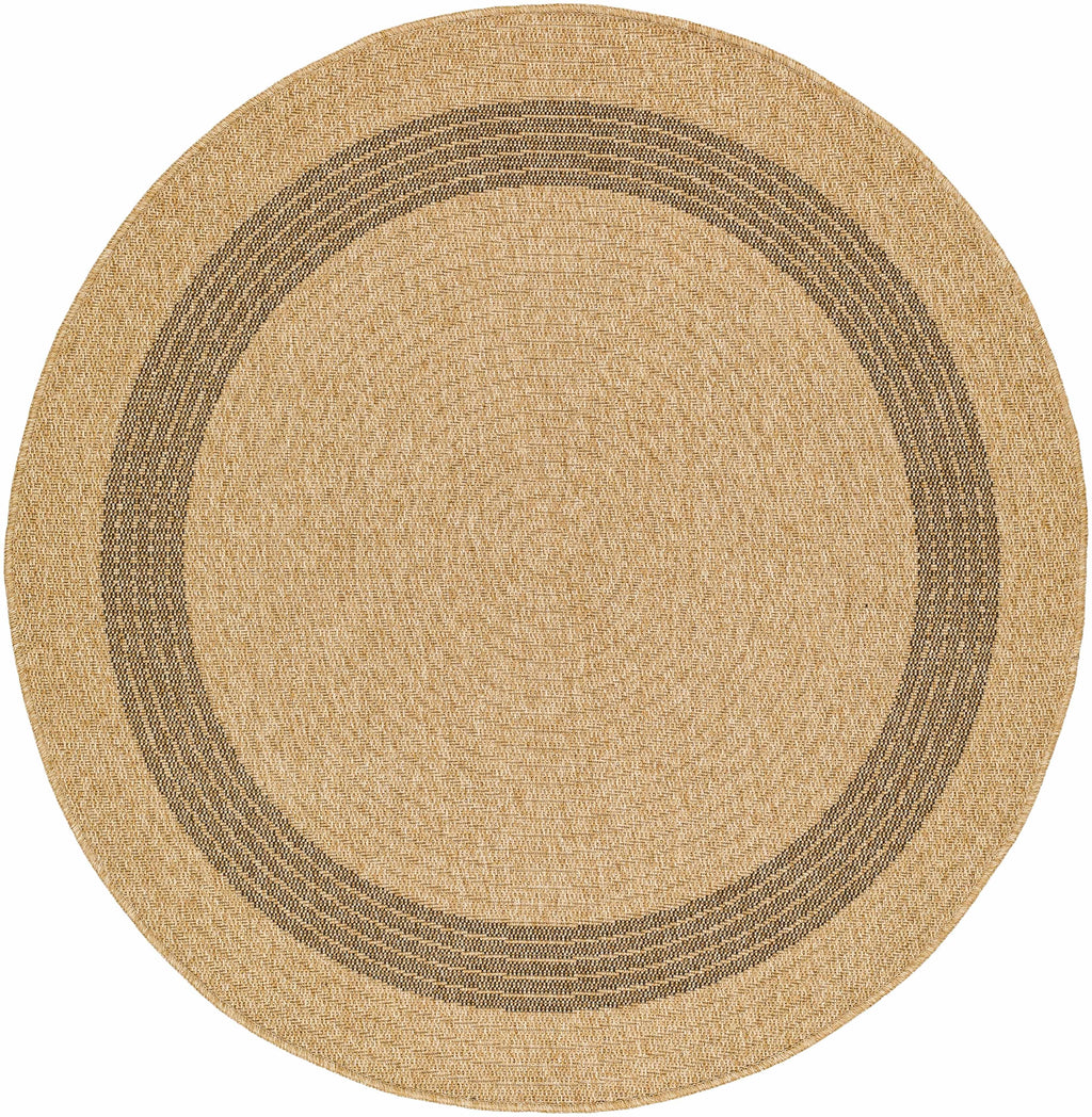 Andie Bordered Faux Jute Outdoor Rug - Clearance