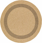 Andie Bordered Faux Jute Outdoor Rug - Clearance