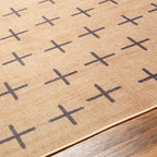 Haimi Black Washable Jutely Rug - Clearance