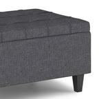 Harrison 34 Inch Wide Small Coffee Table Storage Ottoman