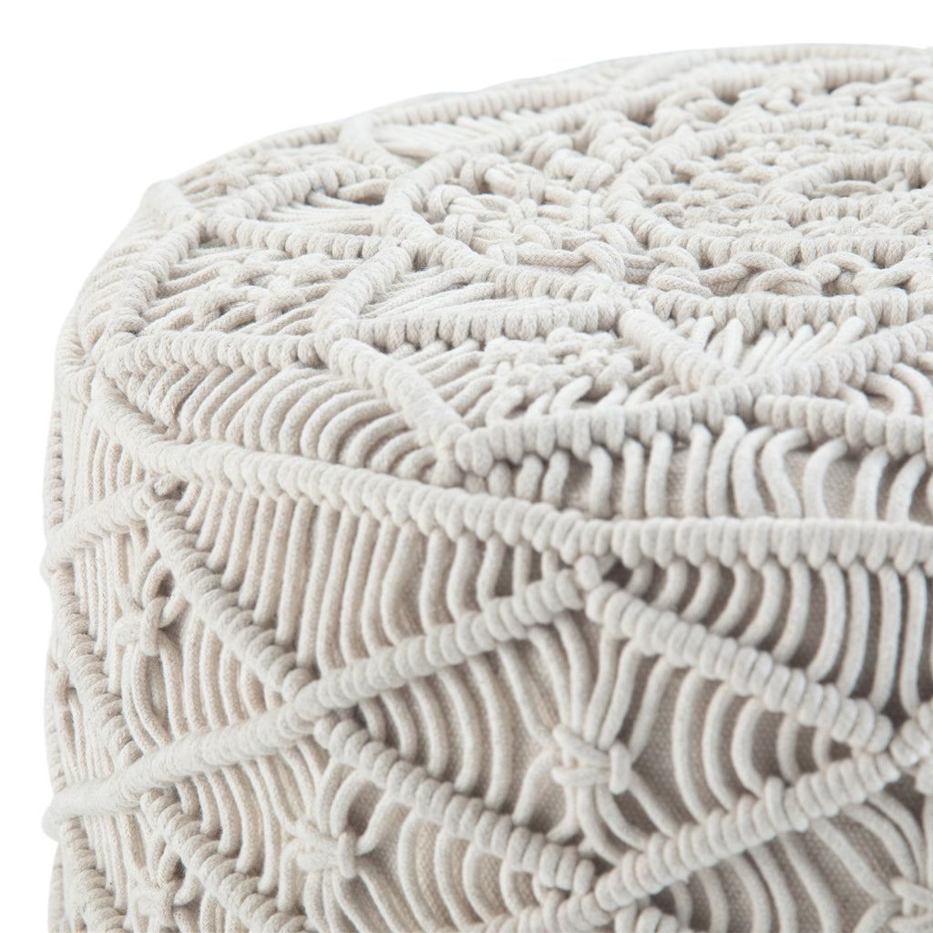 Coates 18 Inch Wide Round Pouf