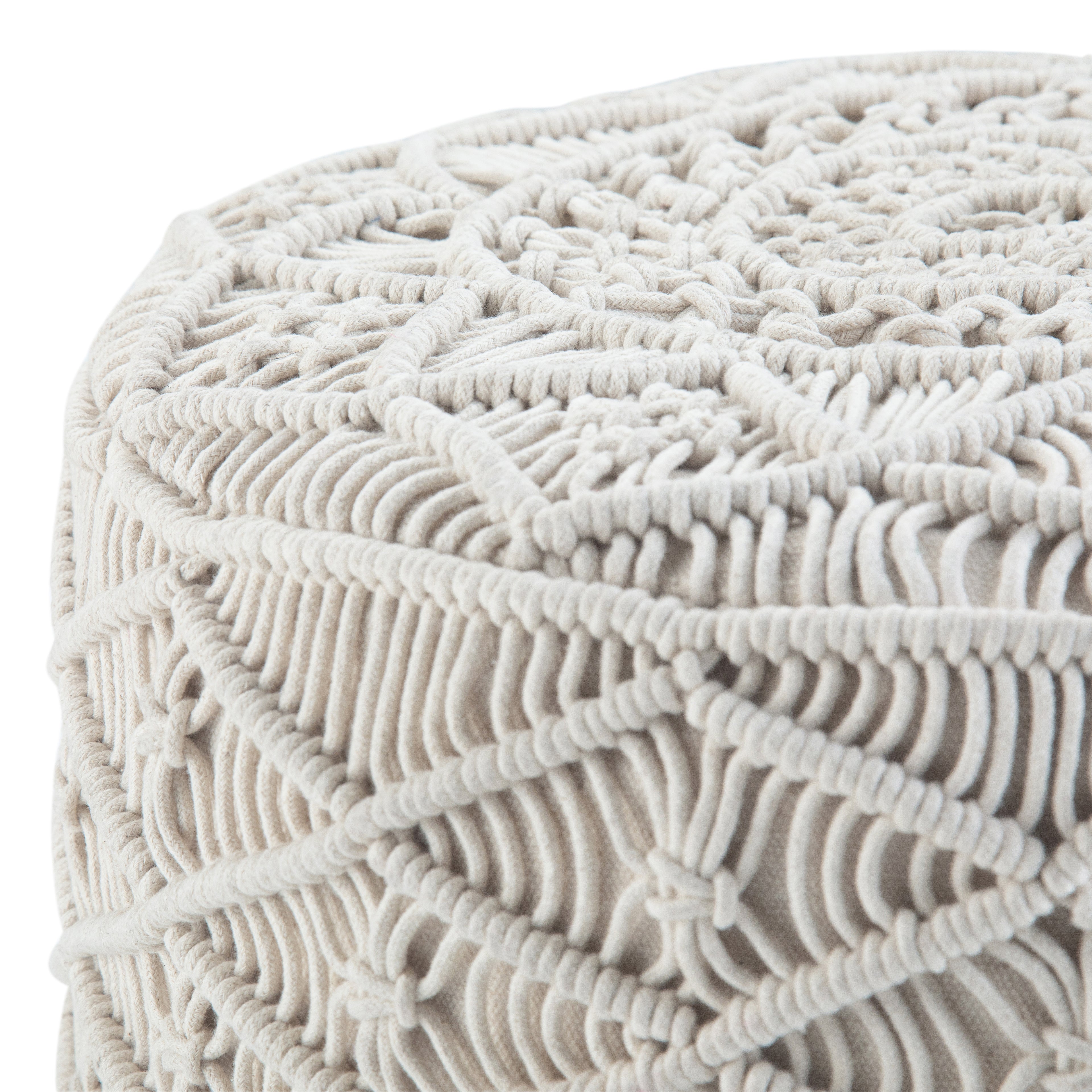 Coates 18 Inch Wide Round Pouf