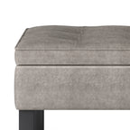 Cosmopolitan Storage Ottoman Bench with Open Bottom - Distressed