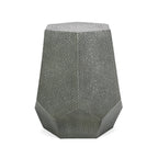 Metal Hammered End Table