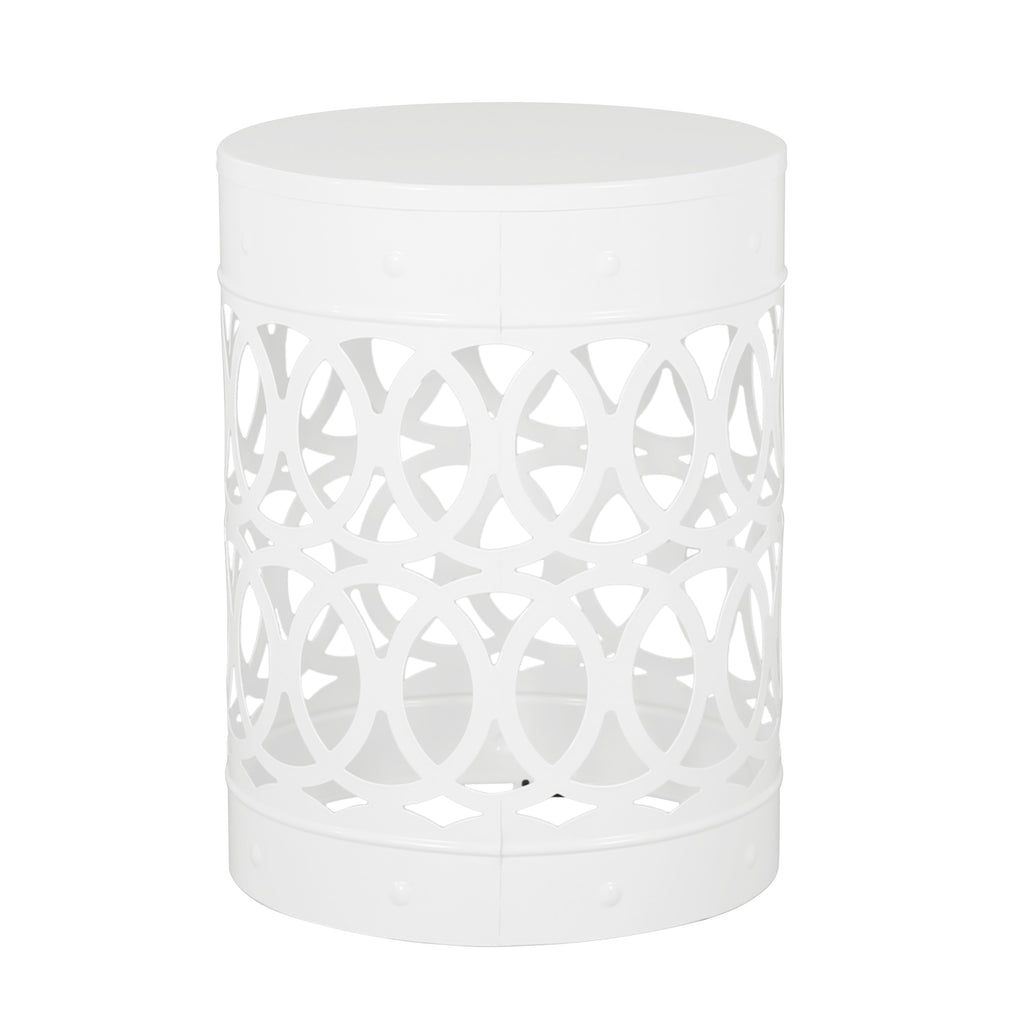 Modern Iron Outdoor End Table