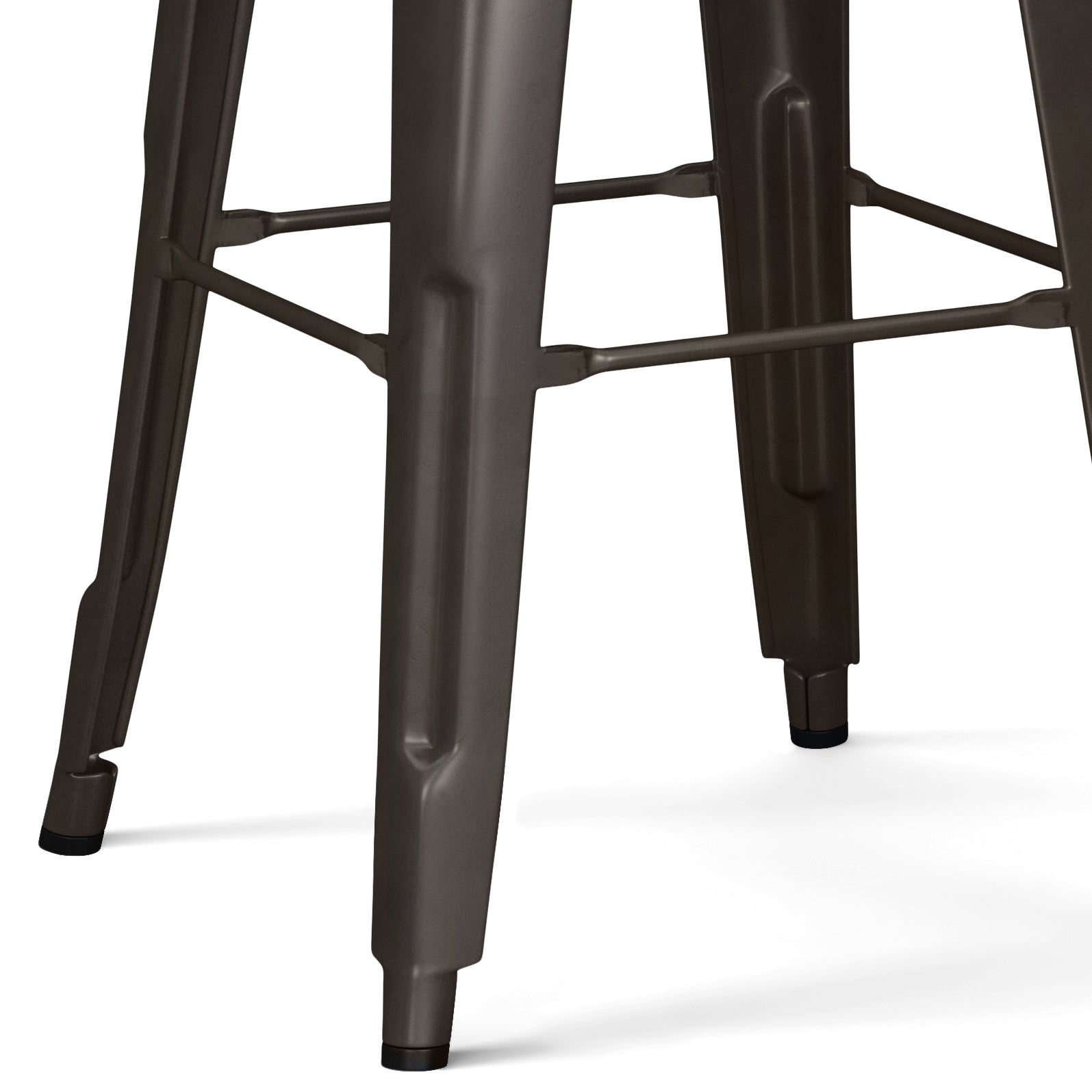 Rayne 30" Metal Bar Stool (Set of 2) - Gun Metal