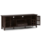 Artisan 72 Inch Wide Solid Wood TV Stand in Tobacco