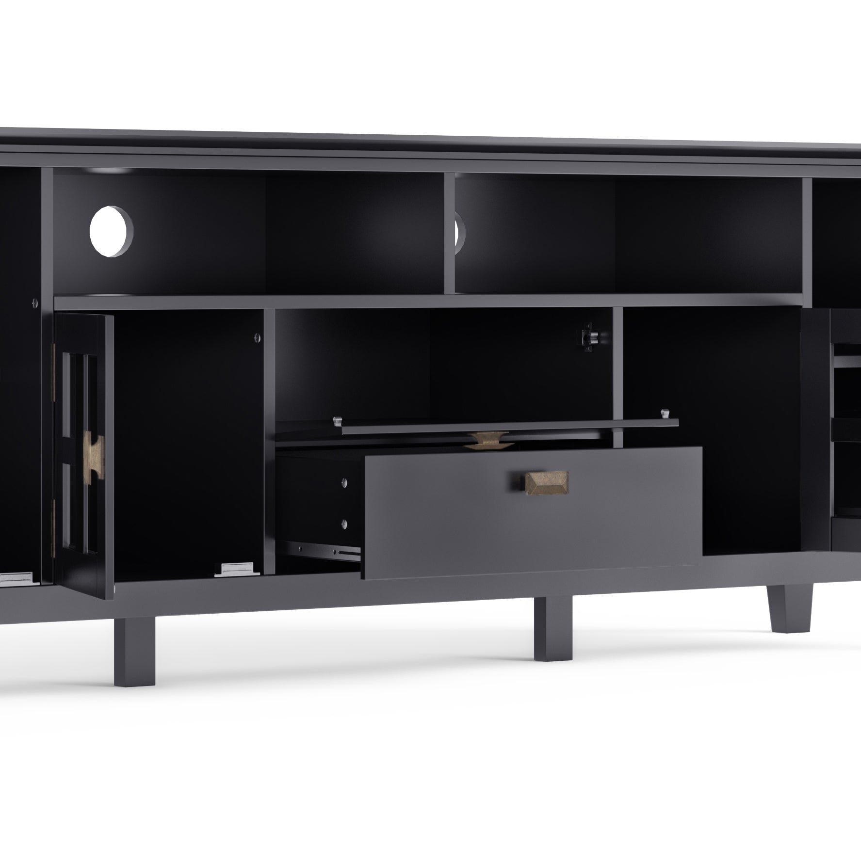 Artisan 72 Inch Wide Solid Wood TV Stand