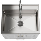 Lawrence 28" Laundry Cabinet with Faucet and Stainless Steel Sink