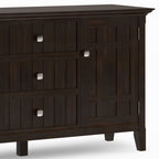 Bedford 54 Inch Wide Solid Wood Sideboard Buffet in Dark Tobacco
