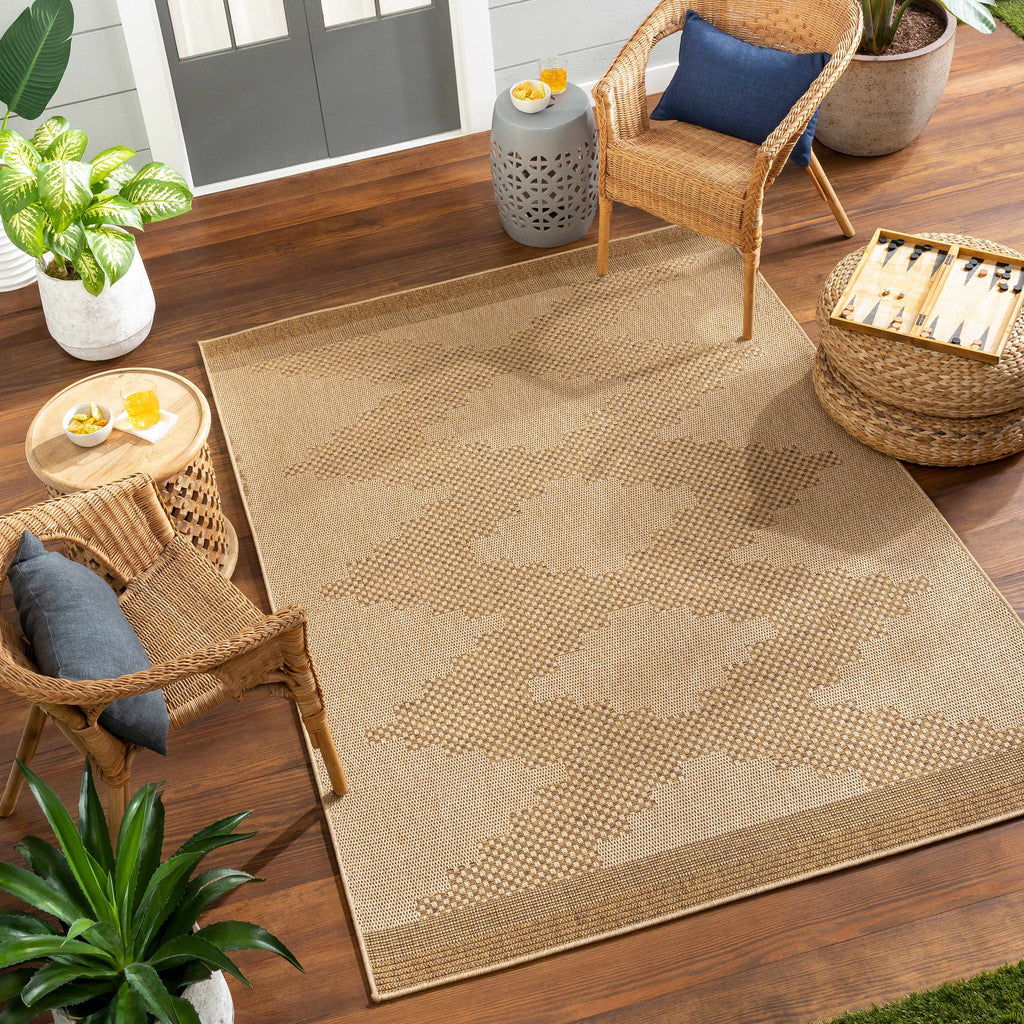 Colum Flatweave Faux Jute Outdoor Rug