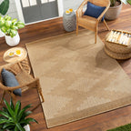 Colum Flatweave Faux Jute Outdoor Rug