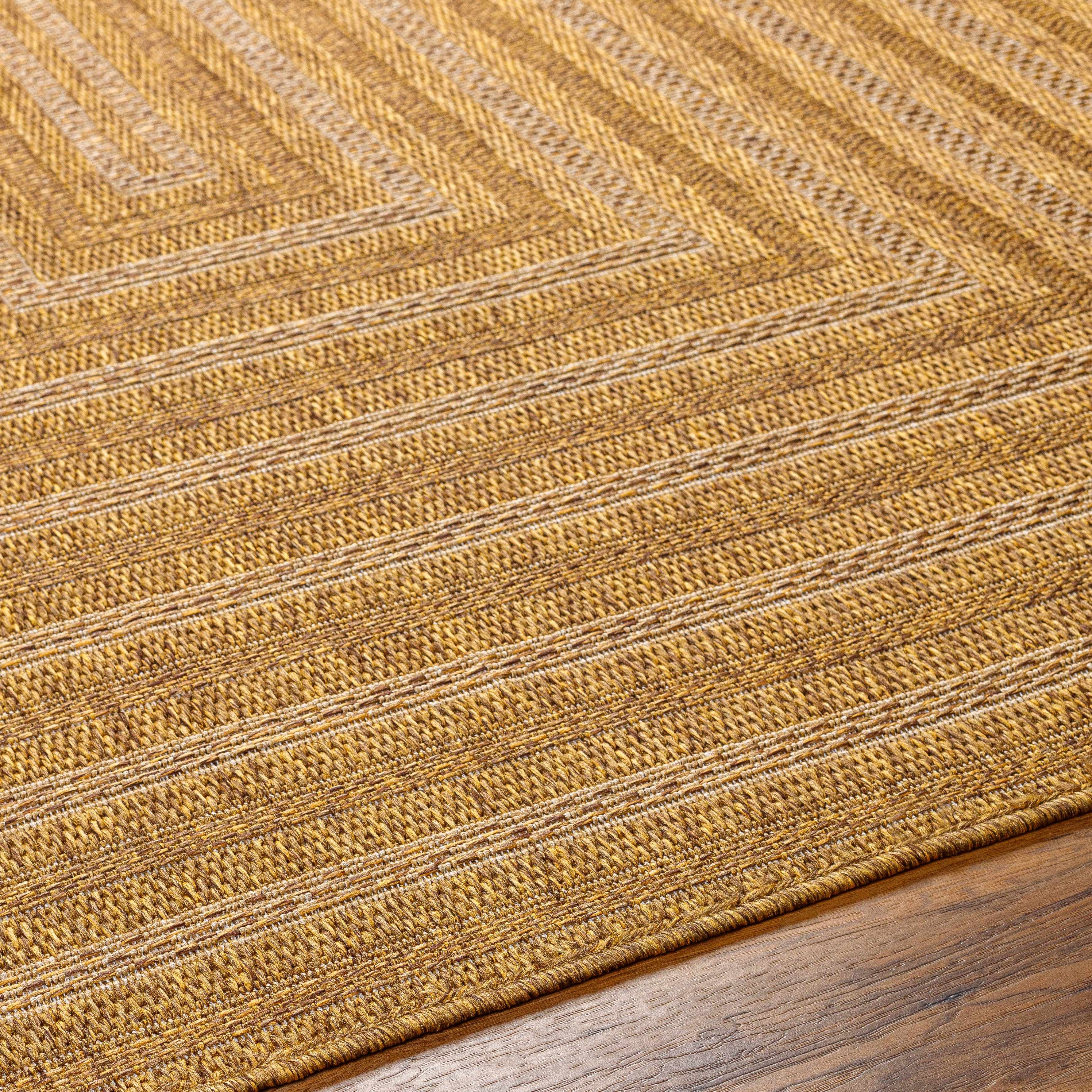 Dyami Flatweave Faux Jute Outdoor Rug