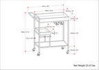 Barnes - 29" Bar Cart