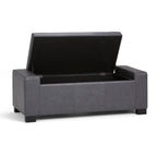 Laredo Large Storage Ottoman - Stone