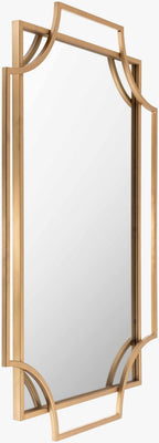 Golasecca Brass Frame Gold Mirror