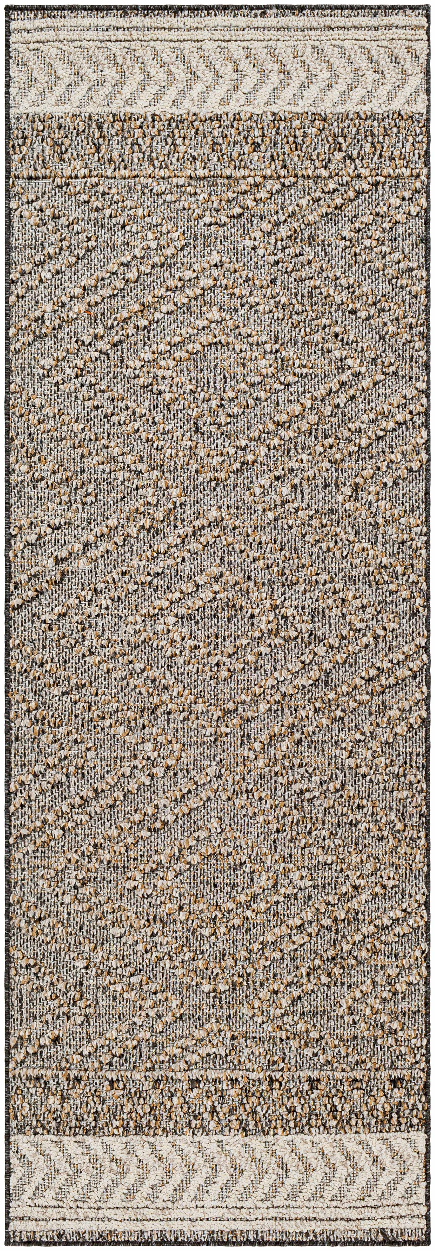 Beige Charcoal Areli Outdoor Area Rug