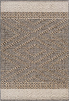 Beige Charcoal Areli Outdoor Area Rug