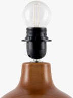 Wokila Tan Solid Ceramic Table Lamp