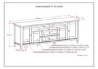 Warm Shaker 72 Inch Wide Solid Wood TV Stand